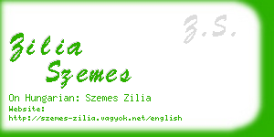 zilia szemes business card